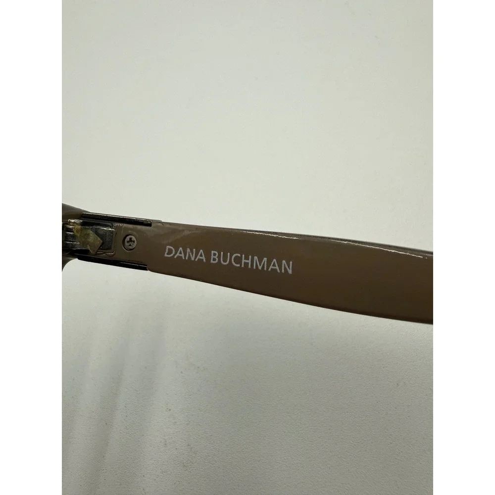 Dana Buchman Sunglasses Womens OS Olive Brown Excellent WDB61SG14 Cat Eye